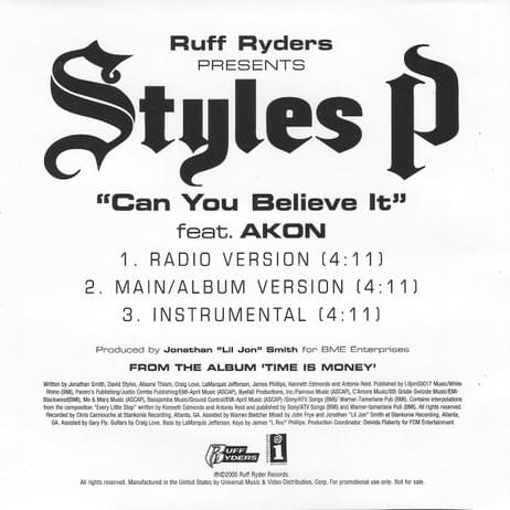 Can You Believe It [12" Single]