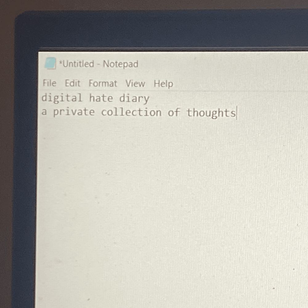 digital hate diary