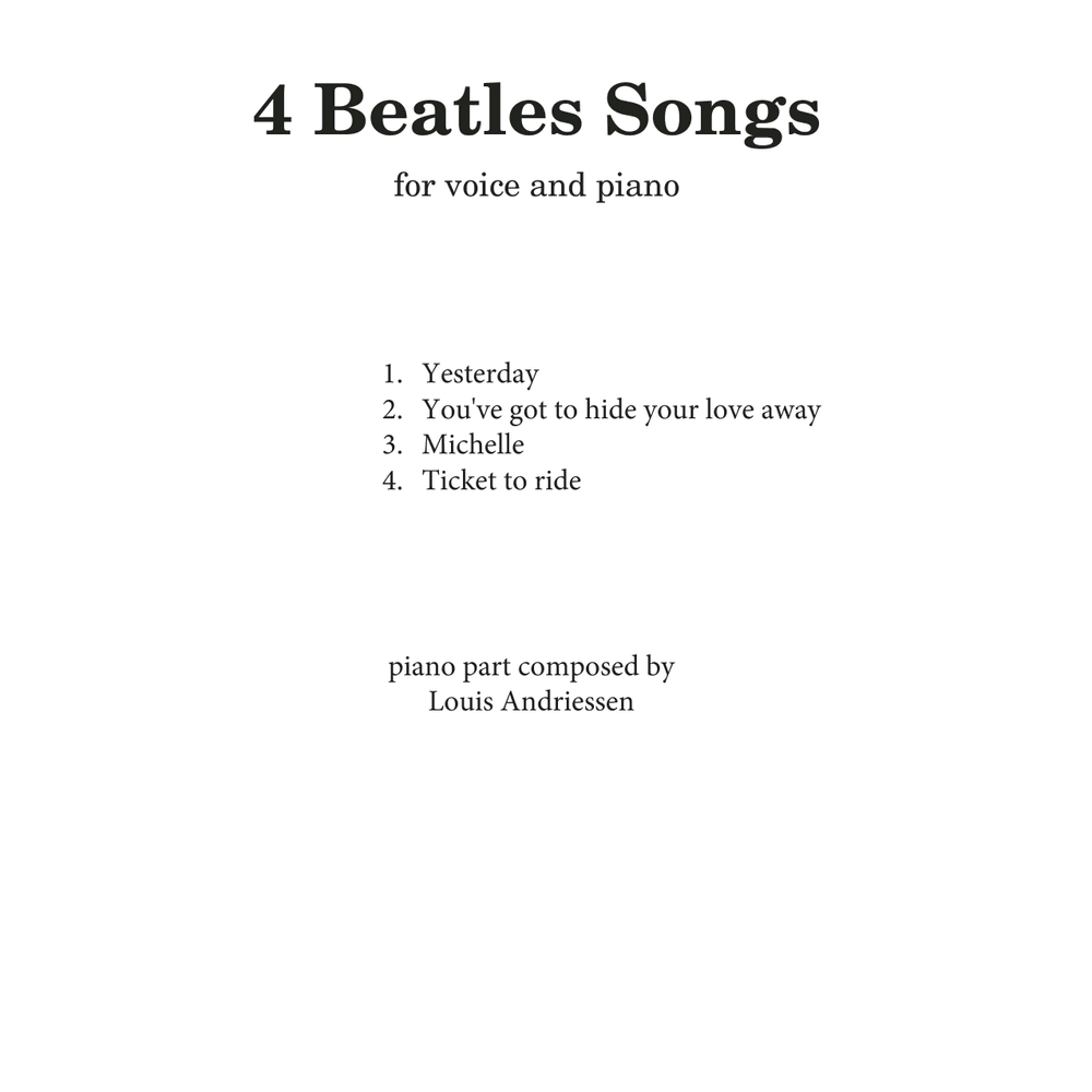 4 Beatles Songs