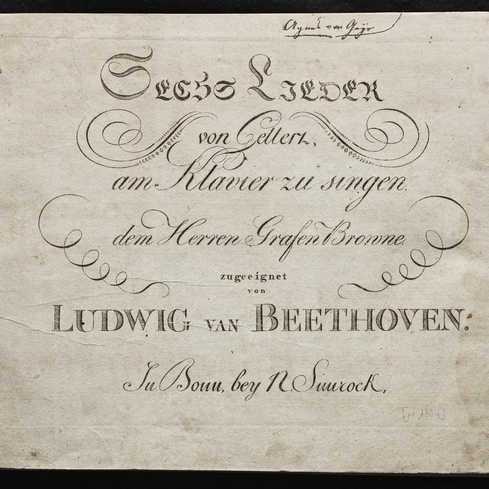 Sechs Lieder nach Gedichten von Gellert, Op. 48