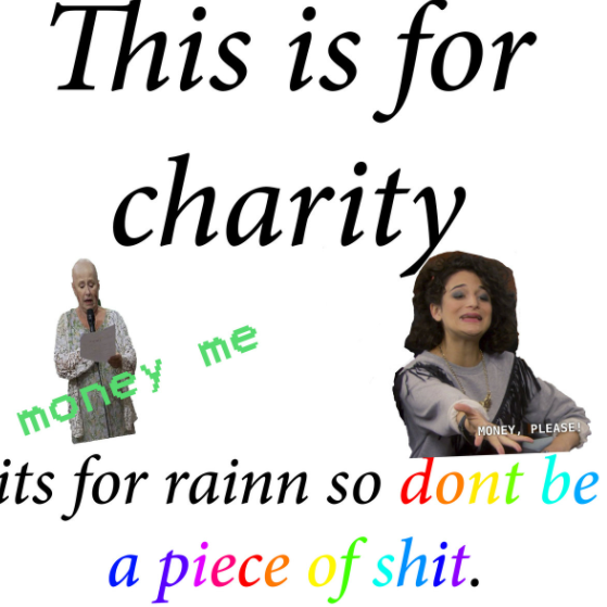 This is for charity
