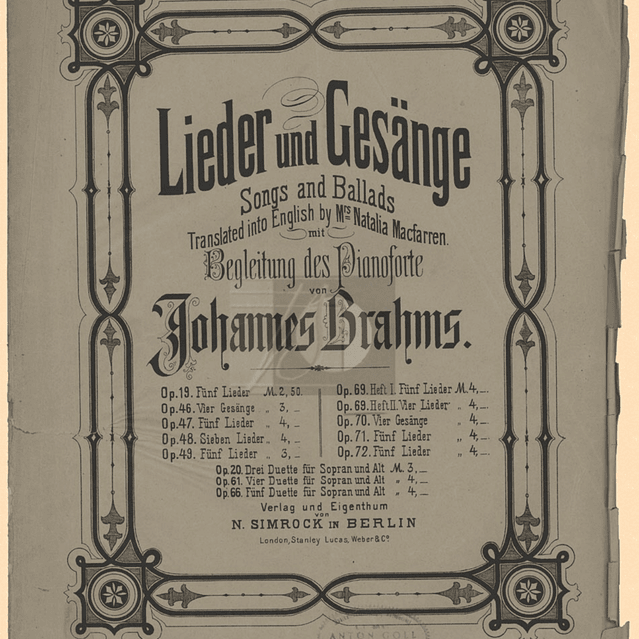 9 Gesänge, Op. 69