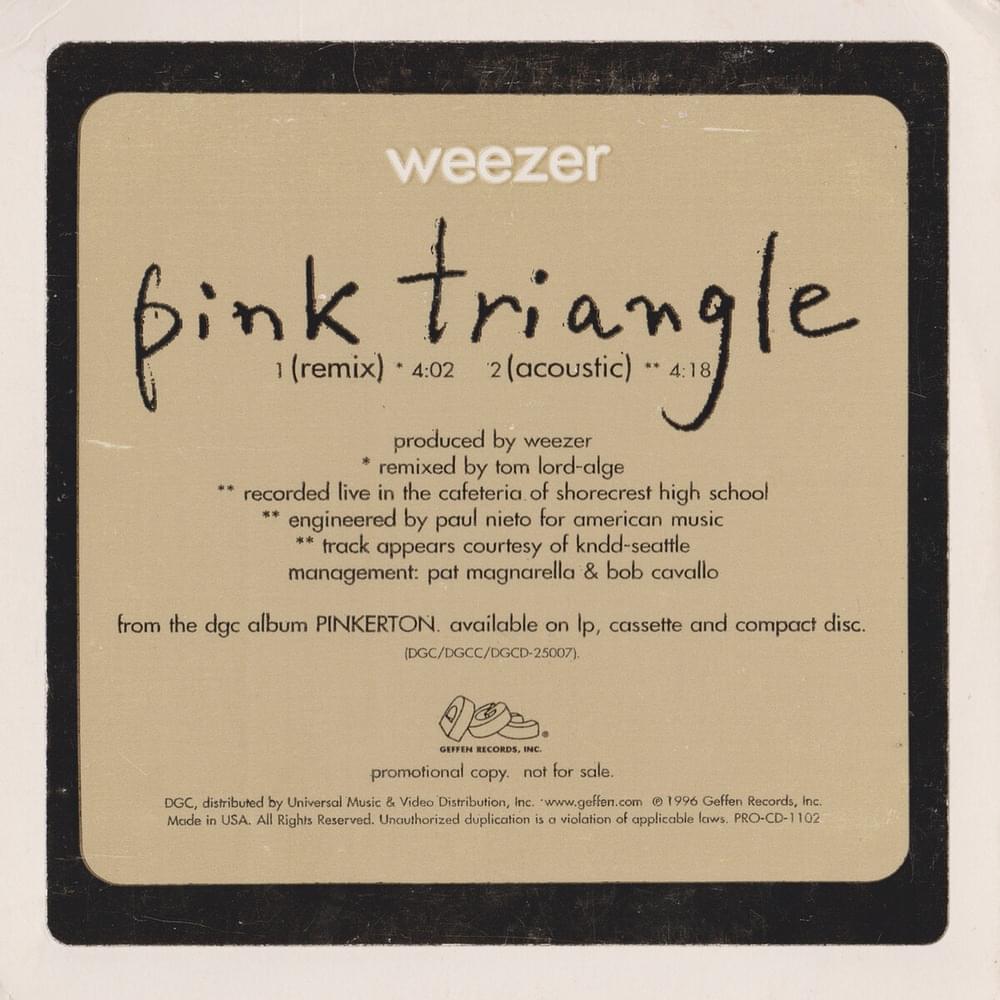Pink Triangle Radio Station Promo CD