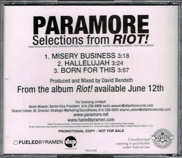 Selections From Riot!