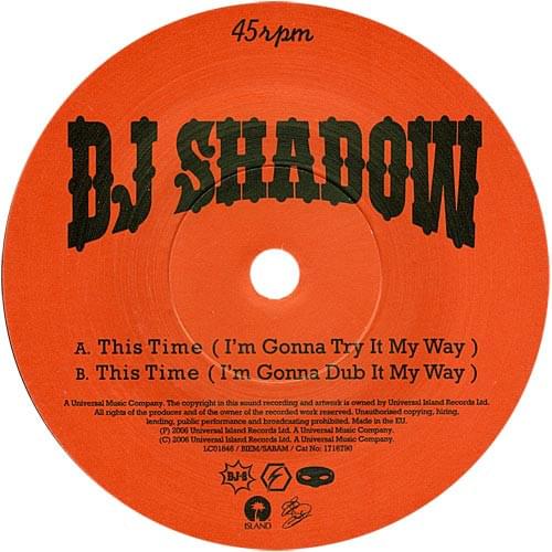 This Time (I’m Gonna Try it My Way) [single 2]