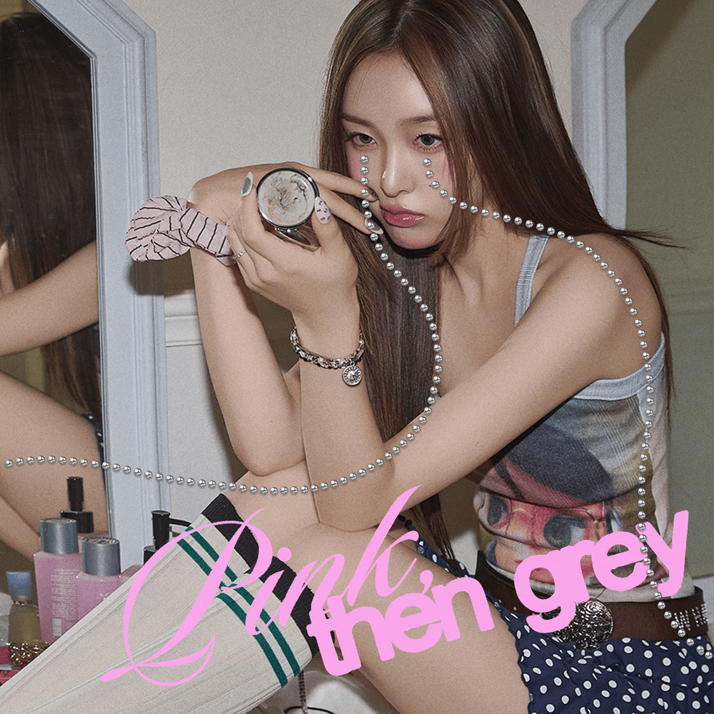 Pink, then grey