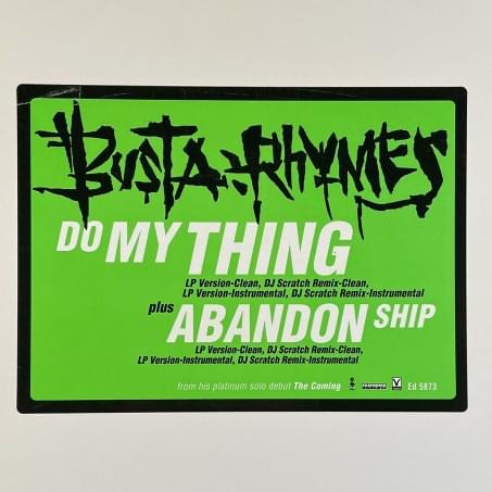 Do My Thing / Abandon Ship – Promotional Single