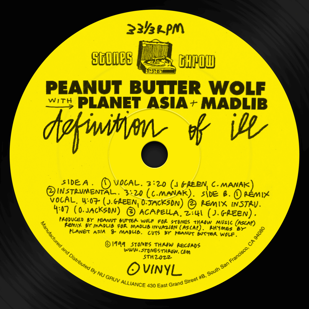 Definition of Ill (12″ Single)