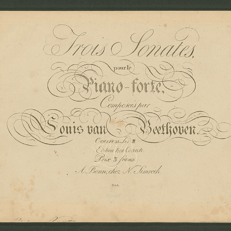 Three Piano Sonatas, Op. 31