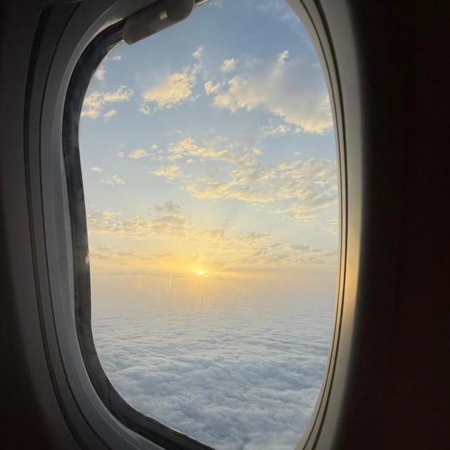 First ray of sun