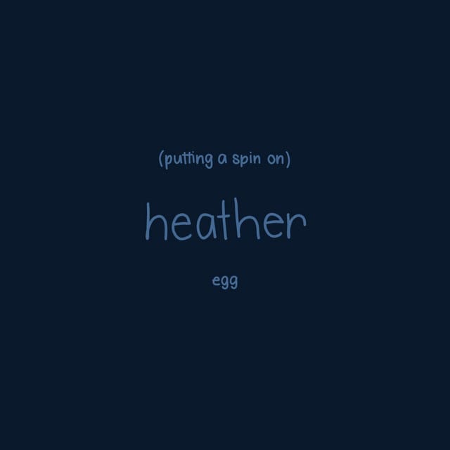 putting a spin on heather