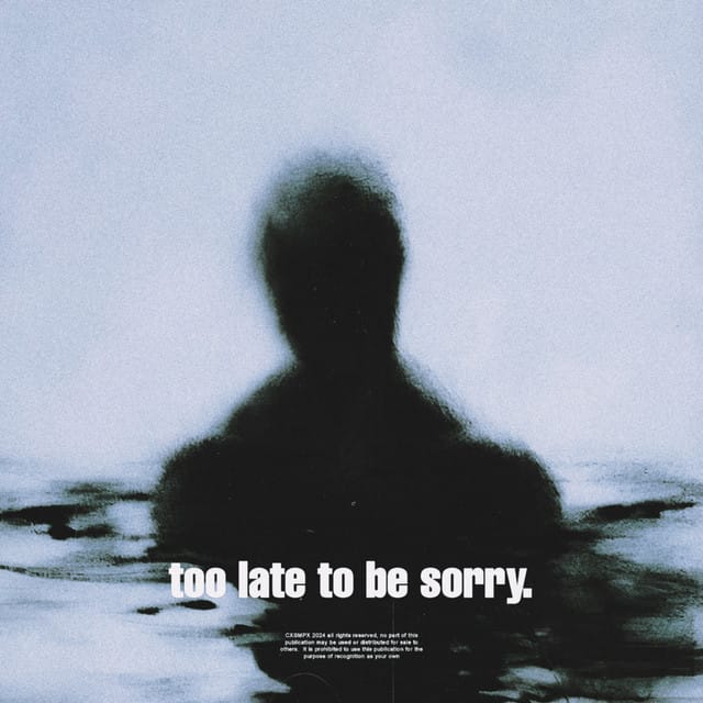 too late to be sorry. - Single