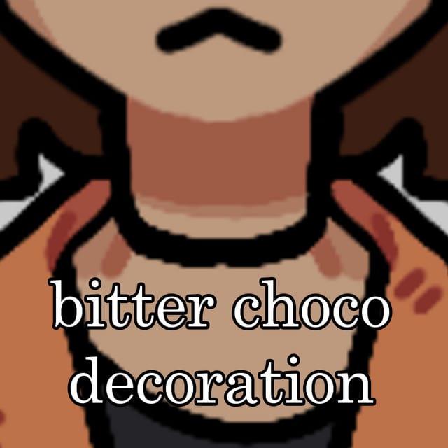 bitter choco decoration