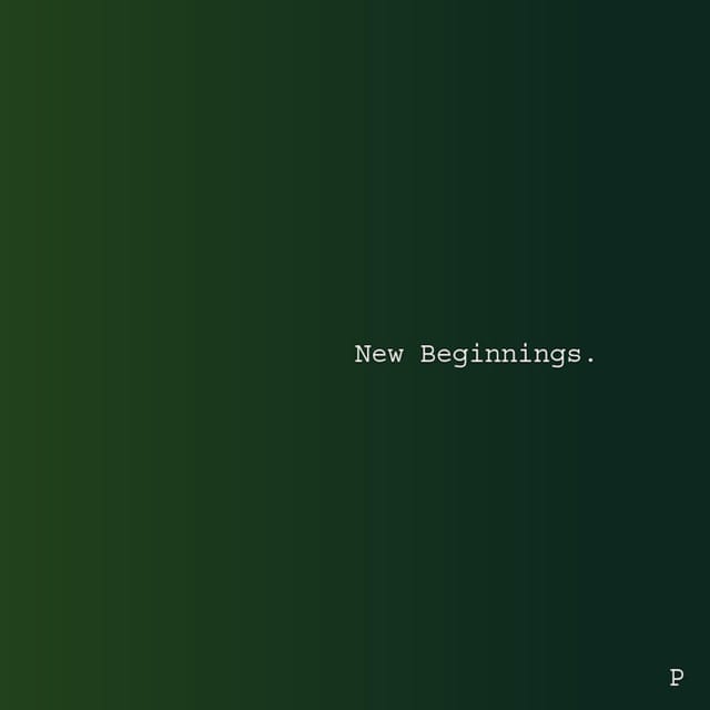New Beginnings. - EP
