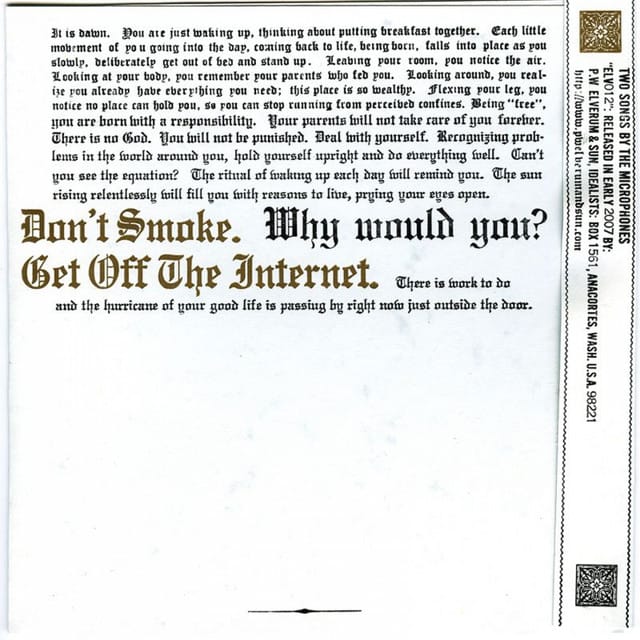 Don’t Smoke / Get Off the Internet