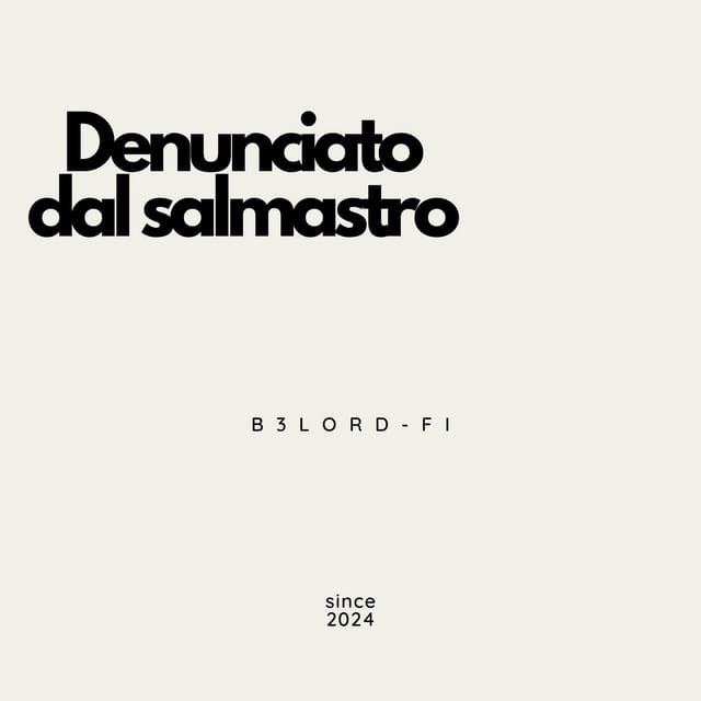 Denunciato dal salmastro