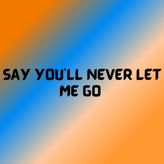 Say You'll Never Let Me Go