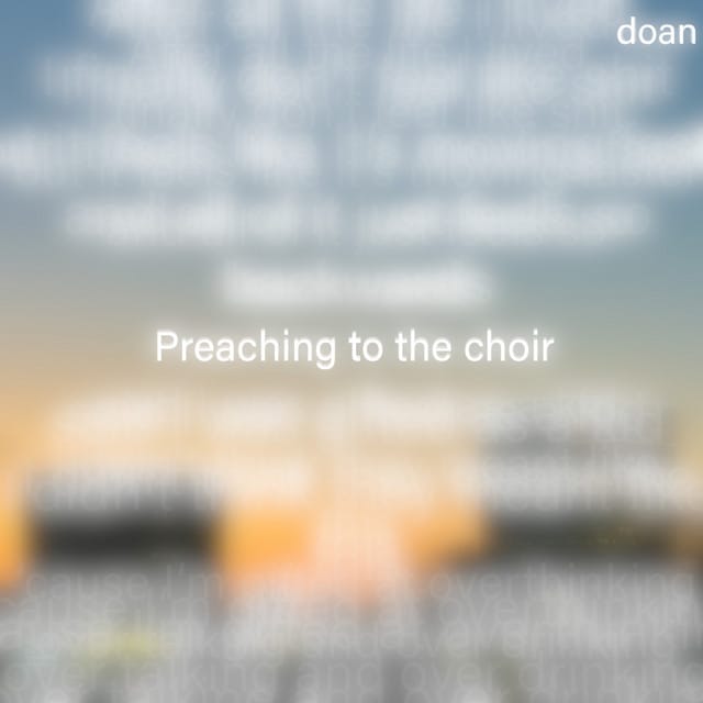 Preaching To the Choir - Single