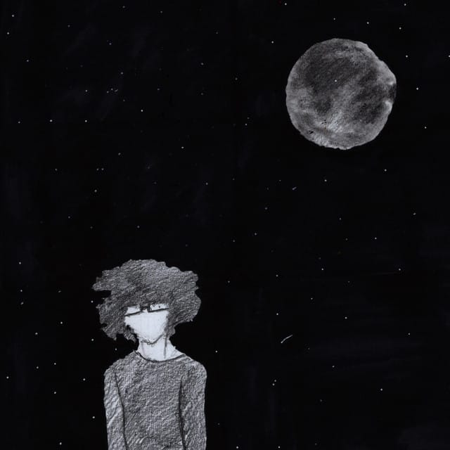 STARING AT THE MOON