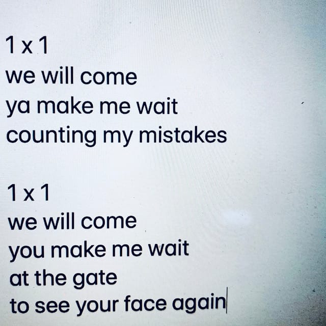 1 x 1 (feat. Wesley Schultz)