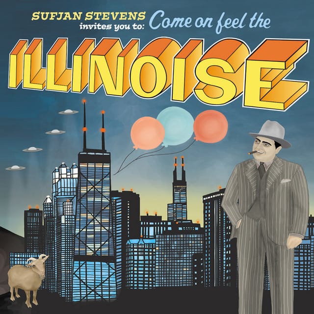 A conjunction of drones simulating the way in which Sufjan Stevens has an existential crisis in the Great Godfrey Maze