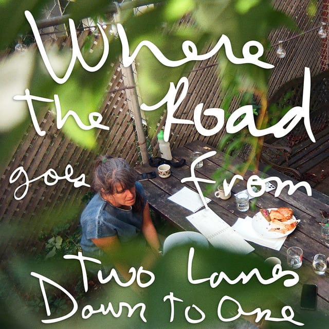 Where The Road Goes From Two Lanes Down To One