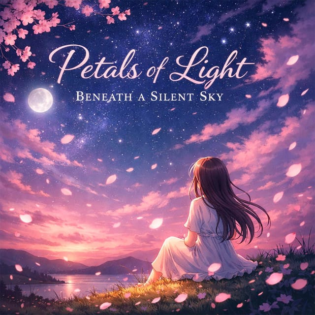 Petals of Light Beneath a Silent Sky