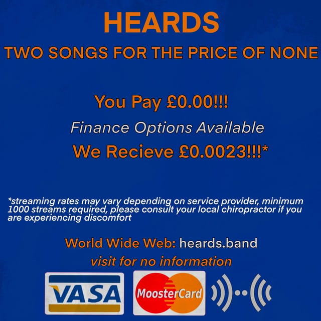 TWO SONGS FOR THE PRICE OF NONE - Single