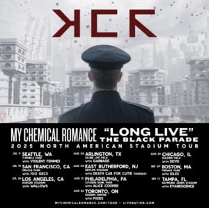 Long Live The Black Parade - My Chemical Romance Tour Setlist  2025 MCR