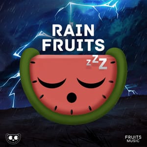 Rain Fruits Sounds - rain sounds, relaxing nature thunder & white noise - 10 hours for sleeping ⛈️
