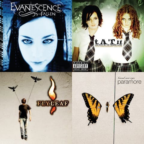 2000s emo scene girl