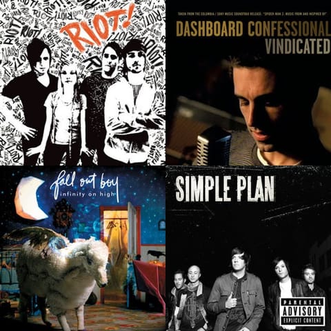 Emo hits of 2000s