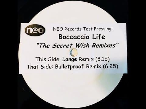 Boccaccio Life — Boccaccio Life - The Secret Wish (Lange Remix)