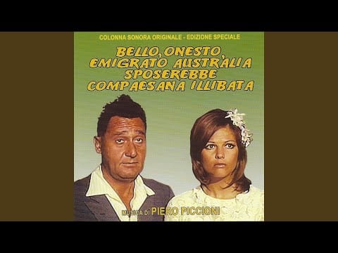 Piero Piccioni — Bello, onesto, emigrato Australia sposerebbe compaesana illibata: Finale