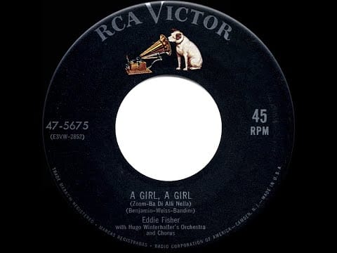 Eddie Fisher — 1954 HITS ARCHIVE: A Girl, A Girl (Zoom-Ba Di Alli Nella) - Eddie Fisher