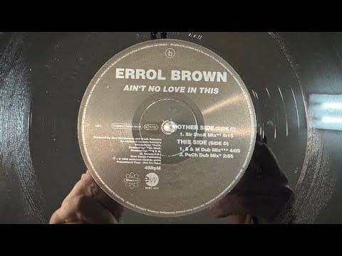 Errol Brown — Errol Brown – Ain't No Love In This (PeCh Dub Mix) - Ultraphonic – 1471, EastWest – 1471 (1996)
