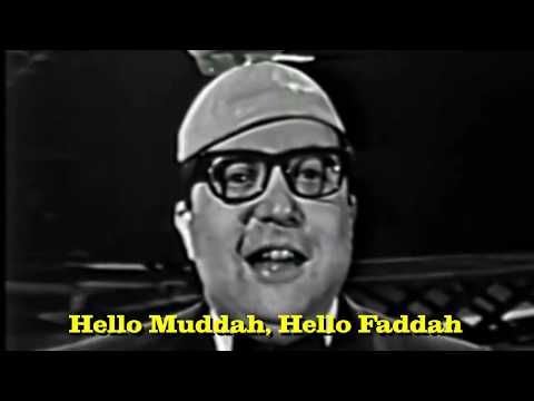 Allan Sherman — Hello Muddah, Hello Fadduh (Camp Granada Song) with Lyrics Sing-Along, Allan Sherman, 1963, updated