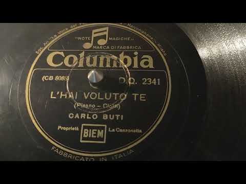 Carlo Buti — Carlo Buti - l'hai voluto te - 78 giri
