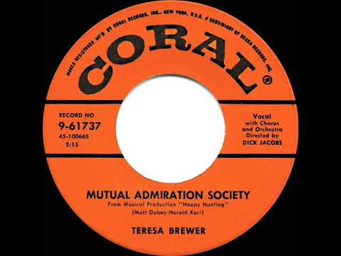 Teresa Brewer — 1956 HITS ARCHIVE: Mutual Admiration Society - Teresa Brewer