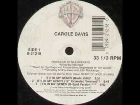 Carole Davis — Carole Davis ‎- It's In My Genes (The Science Mix)