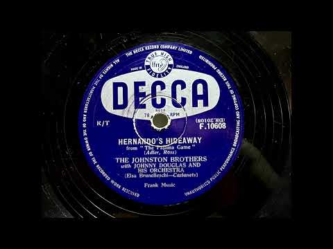 The Johnston Brothers — 1955 THE JOHNSTON BROTHERS - Hernando's Hideaway DECCA 10" F10608