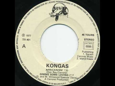 Kongas — Kongas "Africanism" "Gimme some loving" 1977 Crocos Records