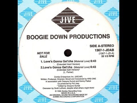 Boogie Down Productions — Boogie Down Productions - Love's Gonna Get'cha Material Love (Official Instrumental)