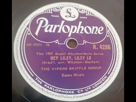 The Vipers Skiffle Group — Hey Liley, Liley Lo - The Vipers Skiffle Group - 78rpm