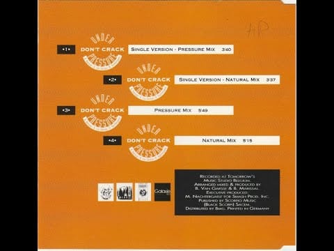 Amnesia — Amnesia – Don't Crack Under Pressure (Single Version - Natural Mix)