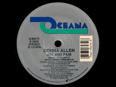 Donna Allen — Donna Allen - Joy And Pain - Dance Version '88