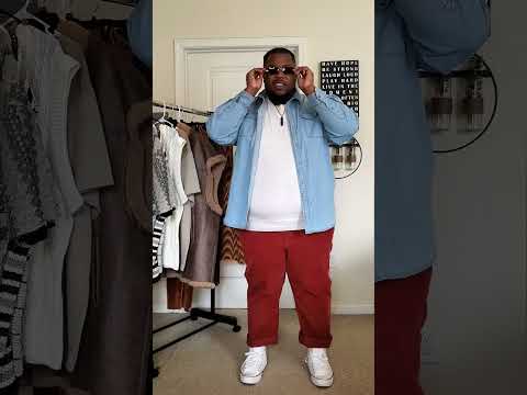 Corduroy (3) — Get Ready With Me. Styling Red Corduroy Pants. Old Navy, Converse, Wrangler