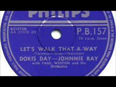 Doris Day — Doris Day - Johnnie Ray – Let's Walk That-A-Way (78 rpm record) 1953
