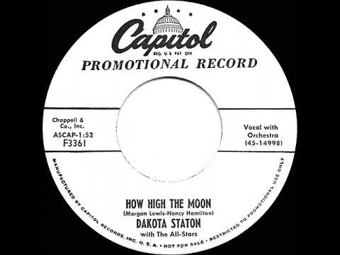 Dakota Staton — 1956 Dakota Staton - How High The Moon
