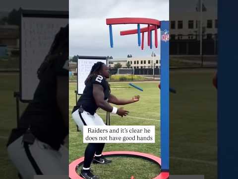Raiders (2) — Ashton Jeanty has no hands! #shorts #nfl #raiders #packers